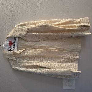 Vintage Saks 5th Ave. Lace Button Down